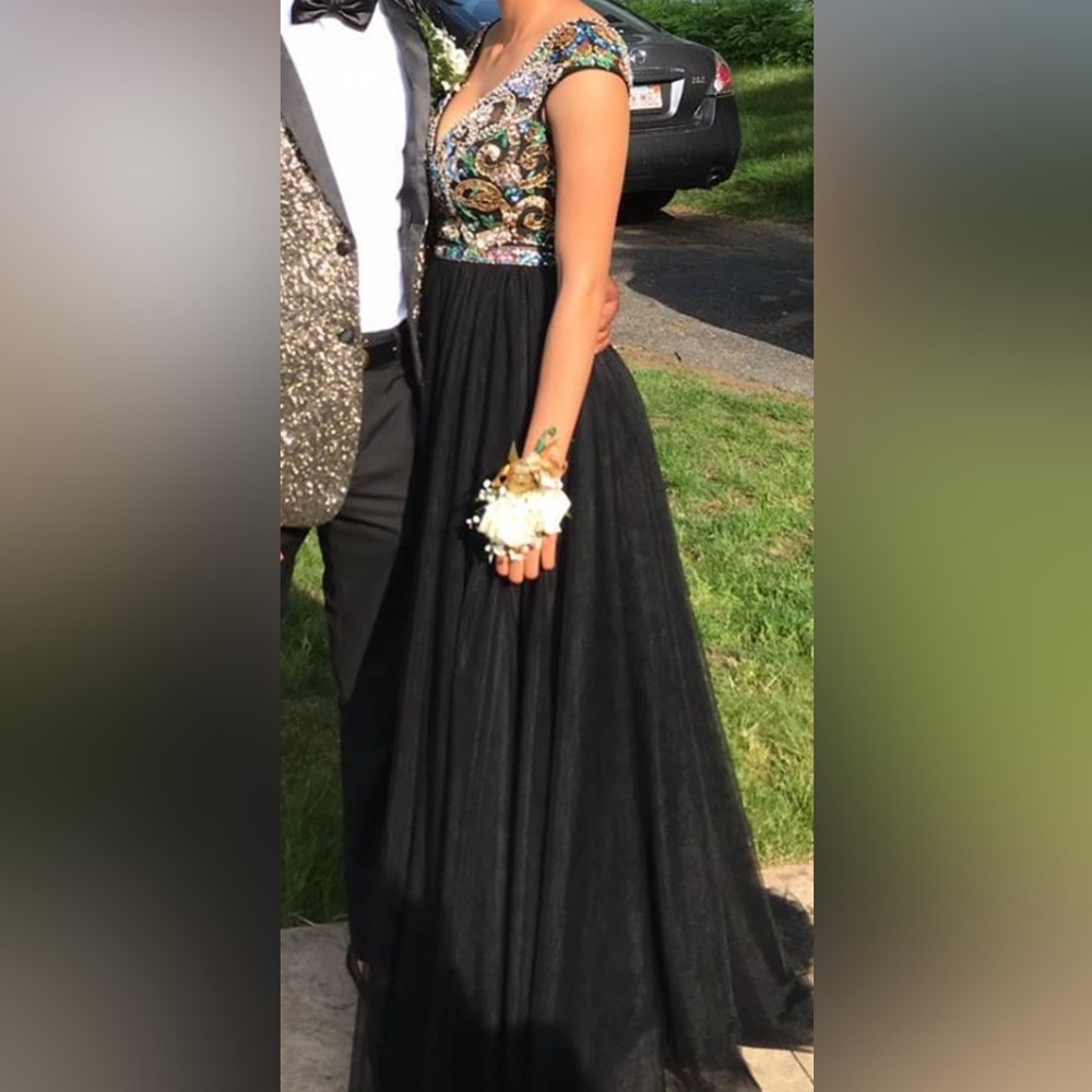 2 piece prom dress